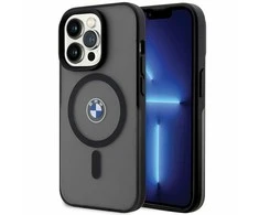 Apple iPhone 14 Pro BMW dėklas Signature MagSafe (BMHMP14LDSLK) juodos spalvos