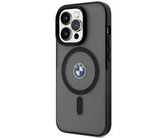 Apple iPhone 14 Pro BMW dėklas Signature MagSafe (BMHMP14LDSLK) juodos spalvos