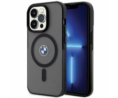 Apple iPhone 14 Pro Max BMW dėklas Signature Logo Imprint Magsafe juodos spalvos