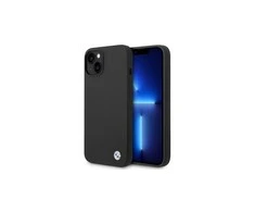 Dėklas Apple iPhone 14 Plus BMW silikoninis Metal Logo juodos spalvos