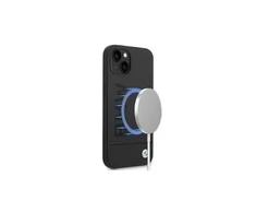 Apple iPhone 14 Plus BMW dėklas silikoninis Signature Logo Magsafe juodos spalvos