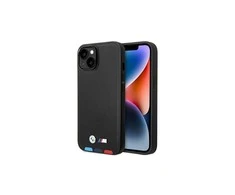 Apple iPhone 14 Plus BMW odinis dėklas Stamp Tricolor (BMHCP14M22PTDK) juodos spalvos
