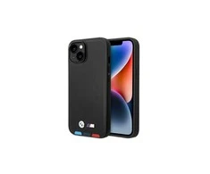 Apple iPhone 14 Pro BMW odinis dėklas Stamp Tricolor MagSafe (BMHMP14L22PTDK) juodos spalvos