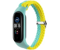 Telcon BRAIDED BAND SMART BAND M3/M4/M5/M6 MINT-Geltonas
