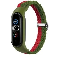 Telcon BRAIDED BAND SMART BAND M5/M6/M7 Žalias-Raudonas