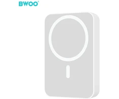 BWOO Power bank magnetinis 20W 10000 mAh balta
