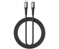 Usams BWOO Braided Cable USB-C - Lightning 3m 30W juodas