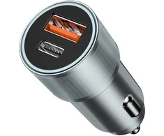 Įkroviklis automobilinis Bwoo (CC73) (1xUSB; 1xUSB-C; 38W) juodas