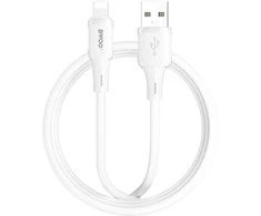 BWOO 3A silikoninis laidas X329L usb – lightning 3A 1m baltas