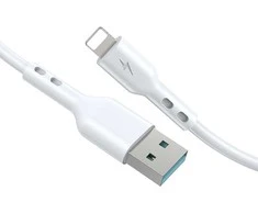 BWOO Cable USB - Lightning 2m 3A baltas
