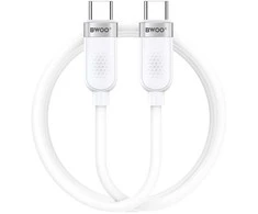 BWOO 65W laidas USB-C – USB-C 1m baltas