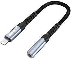 Oem BWOO garso adapterio kabelis BZ48 aux 3,5 mm į žaibolaidį juodas