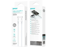 BWOO Greitas 60 W kabelis X279C-L nuo C tipo iki C tipo ABS korpusas + TPE