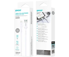 BWOO kabelis X172L USB - Lightning 1,0 m 3A baltas