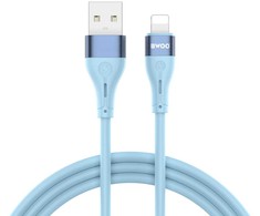 BWOO Minimalistinis silikoninis 3A kabelis X280L iš USB-A į "Lightning", žalias