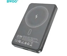 BWOO P82 BO 10000mah 15w power bank wireless charging dark pilkas