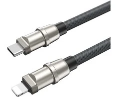 BWOO dirželis USB-C - USB-C 1,2m 60W su dirželiu