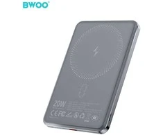 Wekome BWOO P79 ultracienki powerbank 5000mAh su ładowaniem magnetycznym pilka