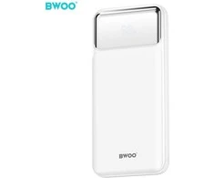 BWOO Ultra thin 22,5W 10000 mAh power bank, baltas
