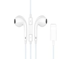BWOO laidinės ausinės BO-HF10 lightning stereo baltos spalvos