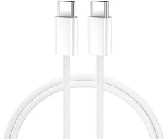 BWOO Kabelis USB-C - USB-C 2m 60W baltas