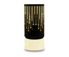 Kalėdinis stiklas Lantern FCL-20 juodai auksinis L Forever Light