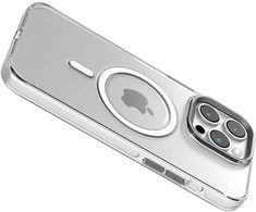 Telefono dėklas Comma Crystal Mag, skirtas iPhone 15 Plus, permatomas