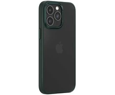 Comma dėklas, skirtas Joy Elegant, skirtas iPhone 15 Plus tamsiai žalios spalvos