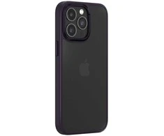 Comma dėklas, skirtas Joy Elegant, skirtas iPhone 15 Pro tamsiai violetinės spalvos inės spalvos inės spalvos