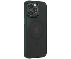 Comma dėklas, skirtas Joy Elegant Mag, skirtas iPhone 15 Plus tamsiai žalios spalvos