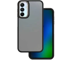 Telforceone Crystal Juodas dėklas, skirtas Samsung Galaxy A15 4G / A15 5G pilkas