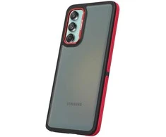 Telforceone Crystal Juodas dėklas, skirtas Samsung Galaxy M55 5G raudonas
