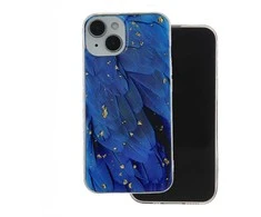 Telforceone Mėlyna Gold Glam dėklas iPhone 12 12 Pro 6,1 mėlynas