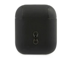 BMW BMA2SSLBK AirPods dėklas ausinėms juodos spalvos Geniune Leather