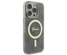 Original dėklas GUESS IML 4G Magsafe GUHMP16LH4STW skirtas Apple iPhone 16 Pro rudos spalvos