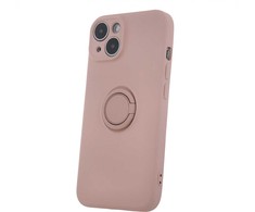 iLike Dėklas Finger Grip su pirštų laikikliu, skirtas iPhone 16 6,1 rožinės spalvos