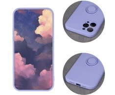 TFO Dėklas Finger Grip su pirštų laikikliu, skirtas iPhone 16 Plus 6,7 violetinės spalvos