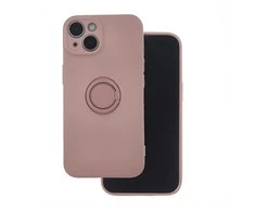 Telforceone Dėklas Finger Grip su pirštų laikikliu, skirtas iPhone 16 Pro 6,3 rožinės spalvos