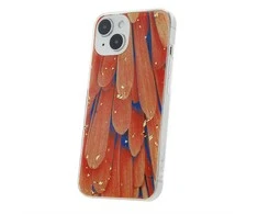 Telforceone Oranžinis Auksinis "Gold Glam" dėklas iPhone 11 oranžinis