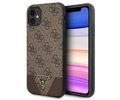 Apple iPhone 11 6.1 "Guess dėklas 4G Triangle Collection GUHCN61PU4GHBR rudos spalvos