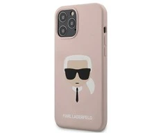 Apple iPhone 13 Pro Max Karl Lagerfeld dėklas Silicone Karl`s Head (KLHCP13XSLKHLP) light rožinės spalvos