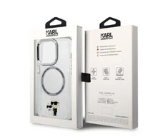 Karl Lagerfeld KLHMP14MHNKCIT Apple iPhone 14 Plus/ 15 Plus 6,7″ kietas dėklas skaidrus Iconic Karl&amp;Choupett