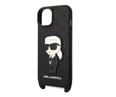 Karl Lagerfeld NFT Monogram Ikonik Patch - dėklas skirtas Apple iPhone 14 Juodas
