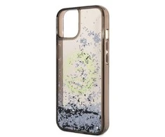Apple iPhone 14 Karl Lagerfeld dėklas Liquid Glitter RSG (KLHCP14SLCRSGRK) juodos spalvos