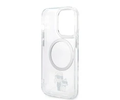 Karl Lagerfeld KLHMP14LHNKCIT Apple iPhone 14 Pro 6,1″ kietas dėklas skaidrus Iconic Karl&amp;Choupette Magsafe