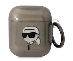 Apple AirPods ausinių dėklas Karl Lagerfeld Karl`s Head (KLA2HNIKTCK) juodos spalvos