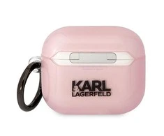 Apple AirPods 3 Karl Lagerfeld Ikonik Choupette (KLA3HNCHTCP) ausinių dėklas rožinės spalvos