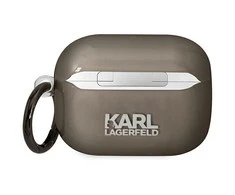 Apple AirPods Pro ausinių dėklas Karl Lagerfeld Karl`s Head (KLAPHNIKTCK) juodos spalvos