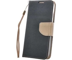 Telforceone Dėklas knygutė Smart Fancy, skirtas iPhone 16 6,1 juodas-auksinis