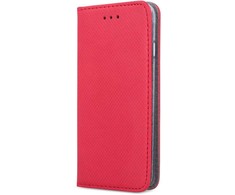 Telforceone Dėklas knygelė Smart Magnet, skirtas Motorola Edge 50 Neo, raudonas